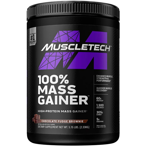Muscletech Pro Series 100% Mass Gainer Protein Powder, Vanilla, 60g Protein, 2.33kg