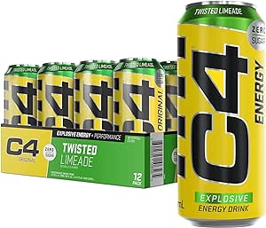C4 energy drink | Sugar Free Sparkling Energy Drink | Pre Workout Performance Drink with Caffeine 500ml