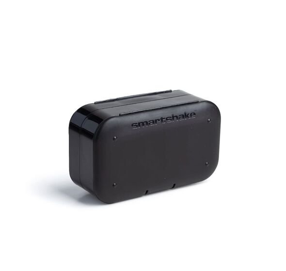 SmartShake Pill Box Organizer, 2-pack - Black