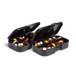 SmartShake Pill Box Organizer, 2-pack - Black - Image 2