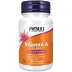 NOW Vitamin A 10,000 IU, 100 softgels