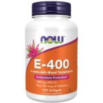 NOW Vitamin E-400 - Natural (Mixed Tocopherols) - 50 softgels
