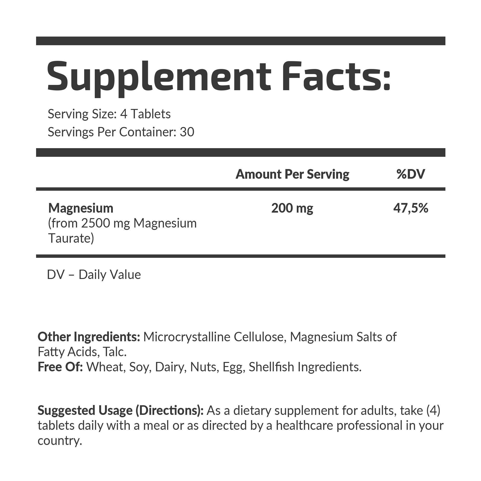 FUELUP - Magnesium Taurate 50 mg, 120 tabs - Image 2