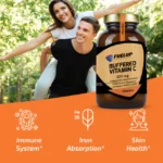 FUELUP - Buffered Vitamin C 500 mg, 120 veg caps - Image 4