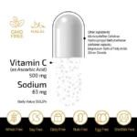 FUELUP - Buffered Vitamin C 500 mg, 120 veg caps - Image 3